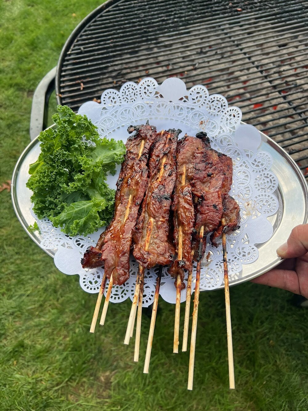 Marinated kabob skewers