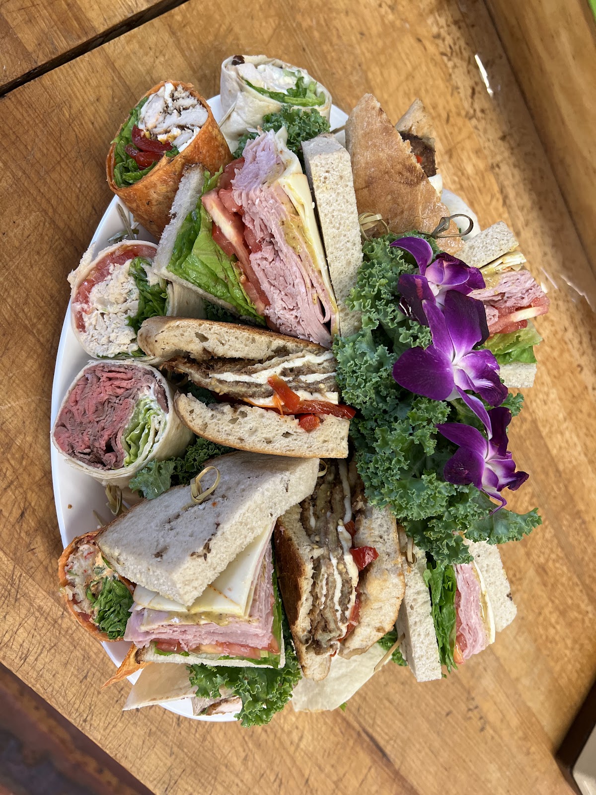 A sandwich and wrap platter